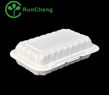 9*6 inch disposable 1 compartment food container white Environmental lunchbox 150pcs/carton