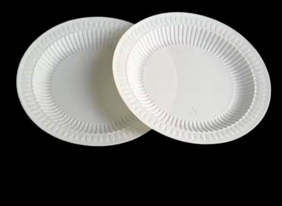 9 inch 1 compartment Eco-friendly Disposable PP plastic round plate 500pcs/carton