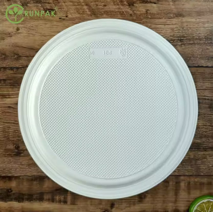 9 inch 1 compartment cheap take out new style Disposable Plate Food Disposable Round Plate 500 pcs/carton