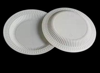 9 inch 1 compartment Eco-friendly Disposable PP plastic round plate 500pcs/carton